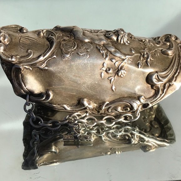 Antique Art Nouveau Cherub Sterling Silver Bracer Mauser Rare 925 Gladiator - Picture 6 of 8